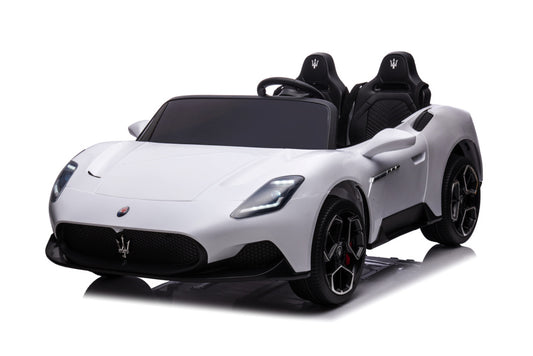 Maserati Mc20 2-Zitter, 24V Elektrische Kinderauto, Rubberen Banden, Leder Zitje.