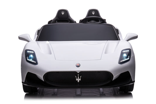 Maserati Mc20 2-Zitter, 24V Elektrische Kinderauto, Rubberen Banden, Leder Zitje.