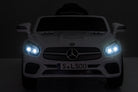 Mercedes Sl500, 12 Volt Elektrische Kinderauto Met Een Lithium Accu, Rubberen Banden, Leder Zitje En Meer!