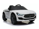 Maserati Ghibli, 12V Elektrische Kinderauto, Rubberen Banden, Leder Zitje.