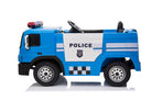 Politietruck 12V Elektrische Rit Op Vrachtwagen Blauw