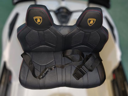 Lamborghini Aventador, 2-Persoons 24 Volt Elektrische Kinderauto Met Rubberen Banden, Leder Zitje!