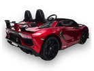 Lamborghini Aventador, 2-Persoons 24 Volt Elektrische Kinderauto Met Rubberen Banden, Leder Zitje!