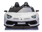 Lamborghini Aventador, 2-Persoons 24 Volt Elektrische Kinderauto Met Rubberen Banden, Leder Zitje!