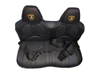 Lamborghini Aventador, 2-Persoons 24 Volt Elektrische Kinderauto Met Rubberen Banden, Leder Zitje!