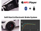 Bmw M5,Lithium, Leder Zitje, Rubberen Banden, Kinder Accu Auto!
