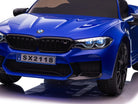 Bmw M5,Lithium, Leder Zitje, Rubberen Banden, Kinder Accu Auto!