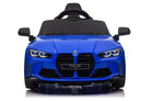 Bmw M4, 12 Volt Elektrische Kinderauto, Leder Zitje, Rubberen Banden, Kinder Accu Auto!