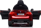 Bmw M4, 12 Volt Elektrische Kinderauto, Leder Zitje, Rubberen Banden, Kinder Accu Auto!