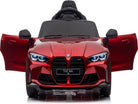 Bmw M4, 12 Volt Elektrische Kinderauto, Leder Zitje, Rubberen Banden, Kinder Accu Auto!