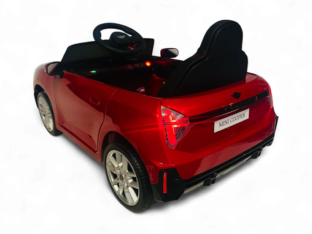 Mini Cooper S, 12 Volt Kinderauto  Met Rubberen Banden En Meer!