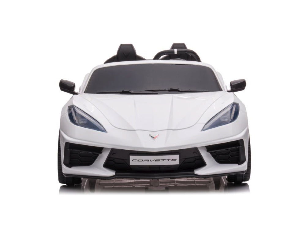 Corvette Stingray, 2-Persoons Elektrische Kinder Voertuig, 12 Volt Met Rubberen Banden, Leder Zitje En Meer!