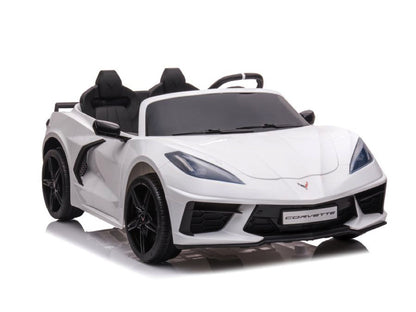Corvette Stingray, 2-Persoons Elektrische Kinder Voertuig, 12 Volt Met Rubberen Banden, Leder Zitje En Meer!