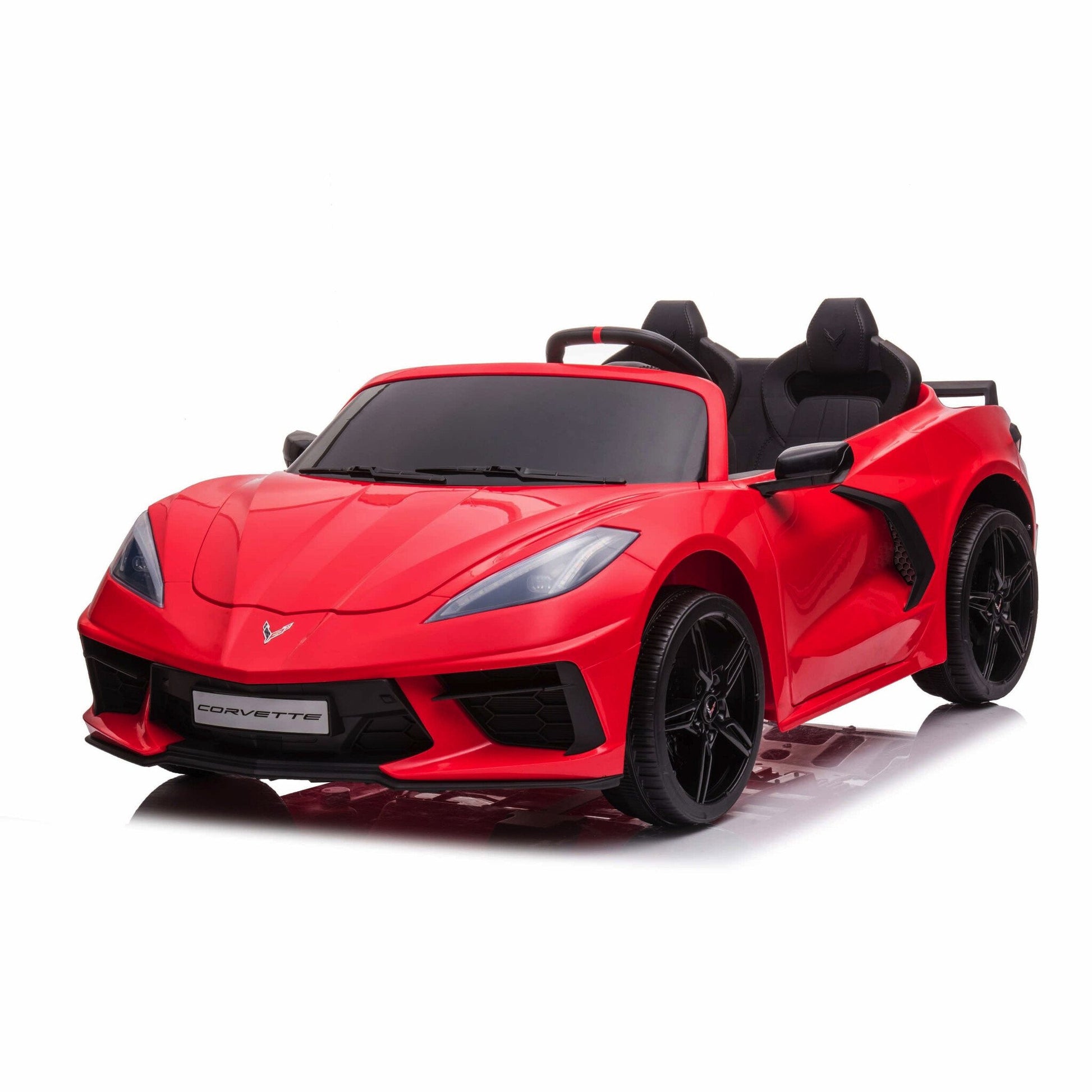 Corvette Stingray, 2-Persoons Elektrische Kinder Voertuig, 12 Volt Met Rubberen Banden, Leder Zitje En Meer!