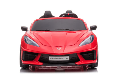 Corvette Stingray, 2-Persoons Elektrische Kinder Voertuig, 12 Volt Met Rubberen Banden, Leder Zitje En Meer!