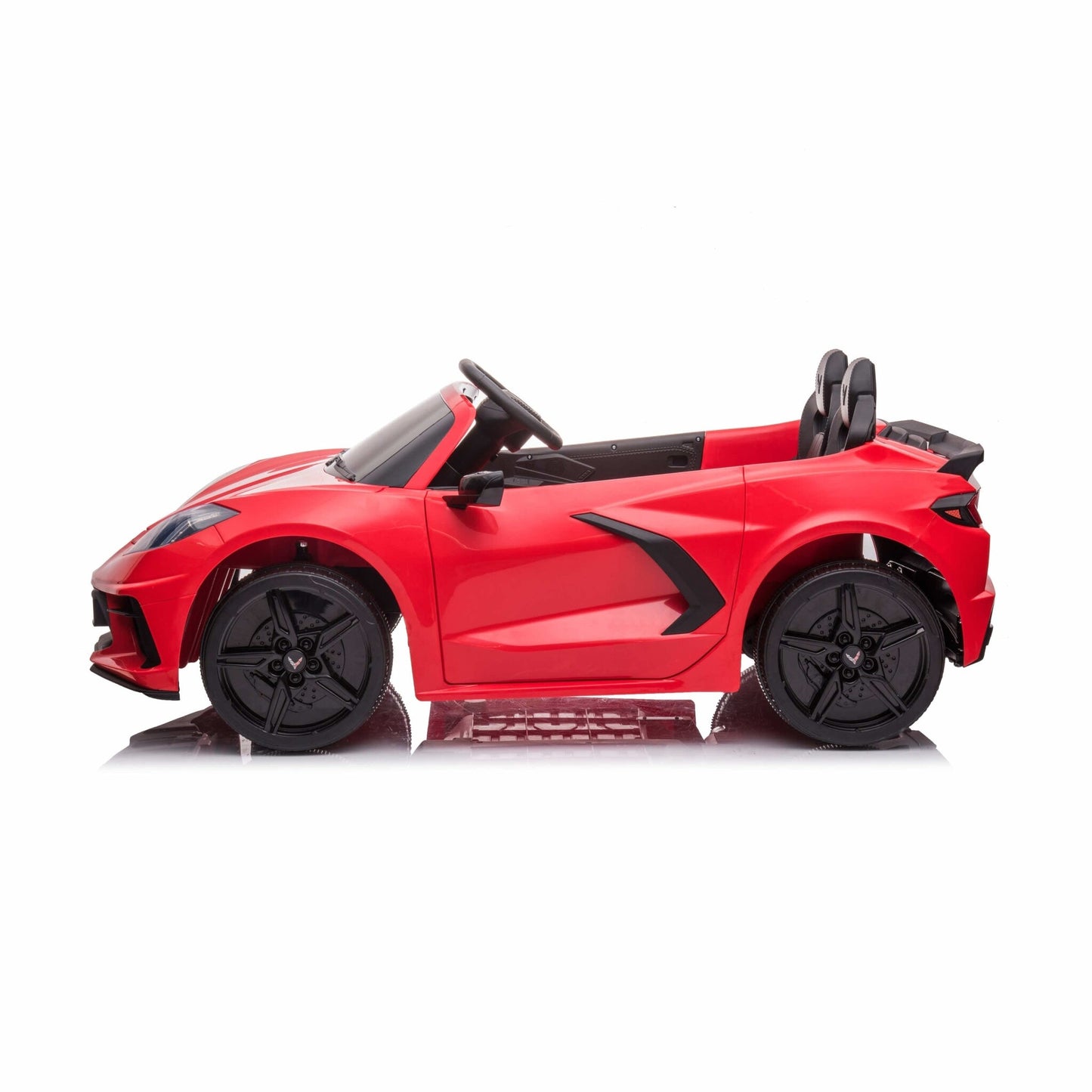 Corvette Stingray, 2-Persoons Elektrische Kinder Voertuig, 12 Volt Met Rubberen Banden, Leder Zitje En Meer!