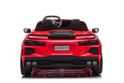 Corvette Stingray, 2-Persoons Elektrische Kinder Voertuig, 12 Volt Met Rubberen Banden, Leder Zitje En Meer!