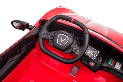 Corvette Stingray, 2-Persoons Elektrische Kinder Voertuig, 12 Volt Met Rubberen Banden, Leder Zitje En Meer!