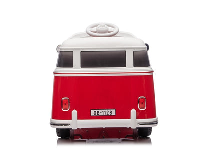 Volkswagen T1 Classic Bus, 12 Volt Kinderauto Met Rubberen Banden En Meer!