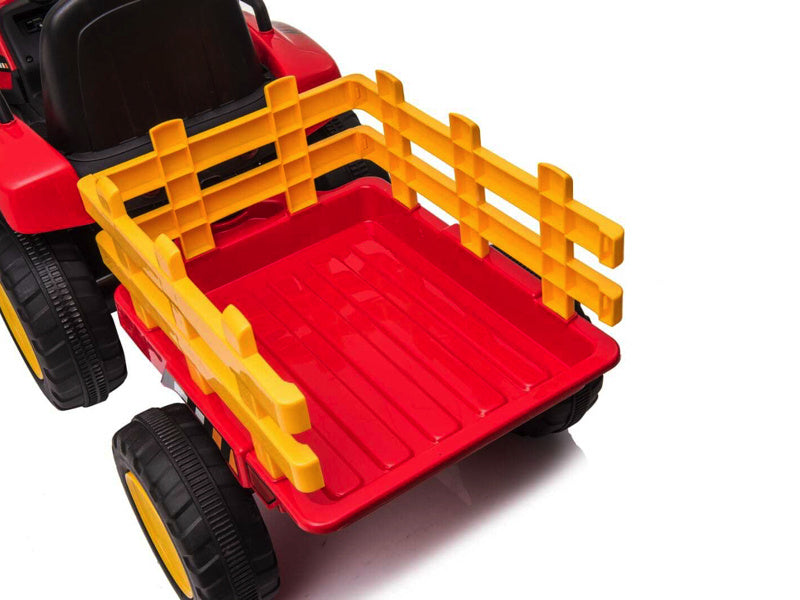 Tractor Rood, 2X 12 Volt Motoren, Elektrische Kindertractor.