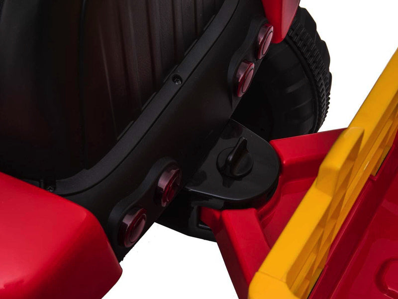 Tractor Rood, 2X 12 Volt Motoren, Elektrische Kindertractor.