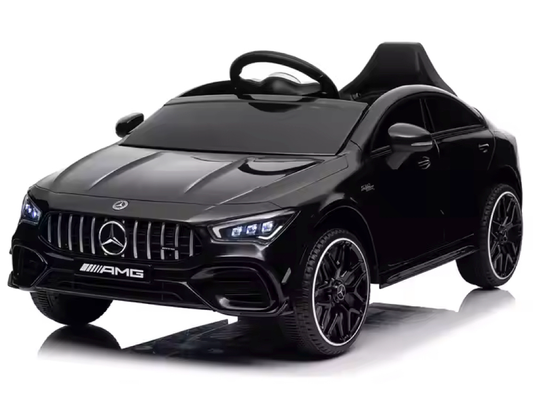Mercedes Cla 45 S Amg Elektrische Kinderauto 12 Volt Elektrische Kinderauto Met Rubberen Banden, Leder Zitje En Meer!