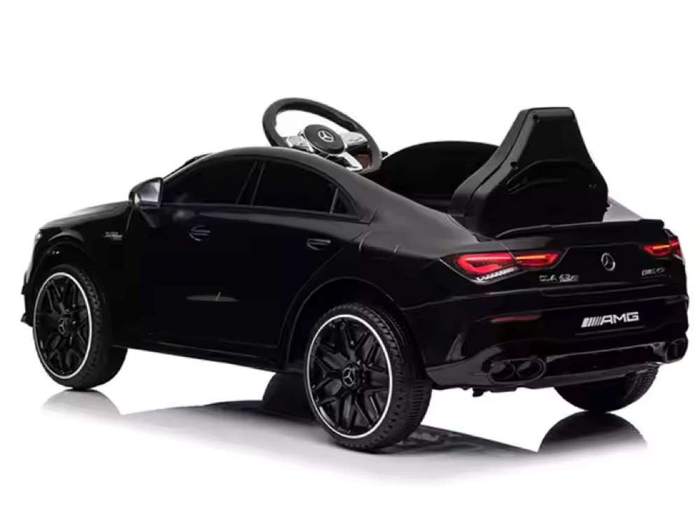 Mercedes Cla 45 S Amg Elektrische Kinderauto 12 Volt Elektrische Kinderauto Met Rubberen Banden, Leder Zitje En Meer!