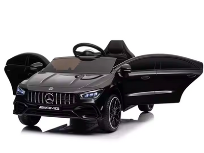 Mercedes Cla 45 S Amg Elektrische Kinderauto 12 Volt Elektrische Kinderauto Met Rubberen Banden, Leder Zitje En Meer!