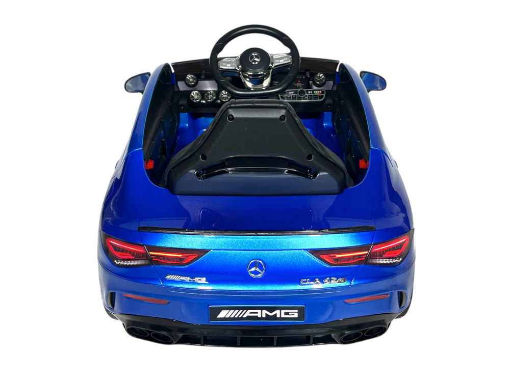 Mercedes Cla 45 S Amg Elektrische Kinderauto 12 Volt Elektrische Kinderauto Met Rubberen Banden, Leder Zitje En Meer!