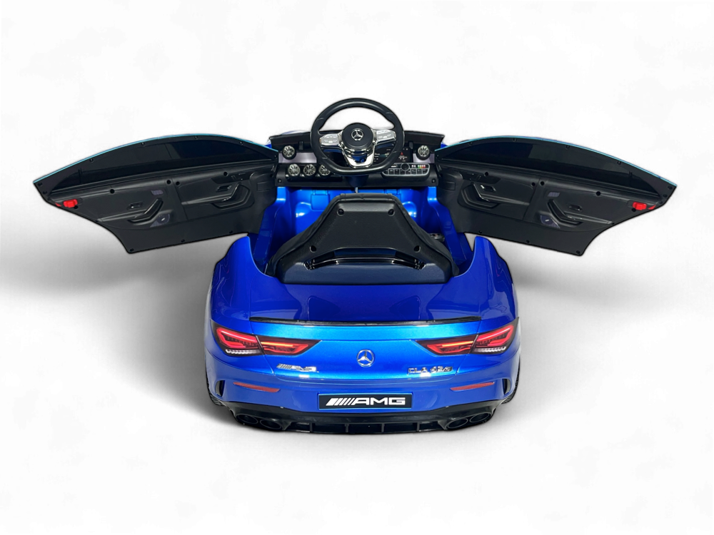 Mercedes Cla 45 S Amg Elektrische Kinderauto 12 Volt Elektrische Kinderauto Met Rubberen Banden, Leder Zitje En Meer!