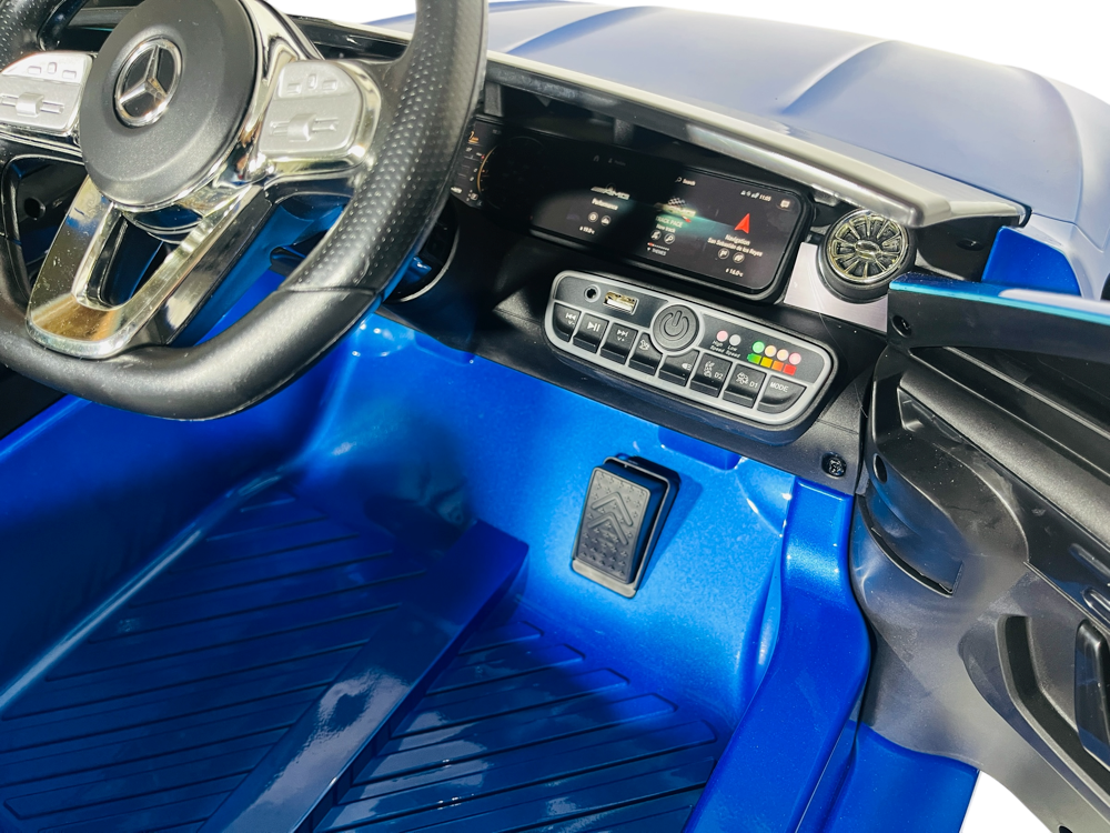 Mercedes Cla 45 S Amg Elektrische Kinderauto 12 Volt Elektrische Kinderauto Met Rubberen Banden, Leder Zitje En Meer!