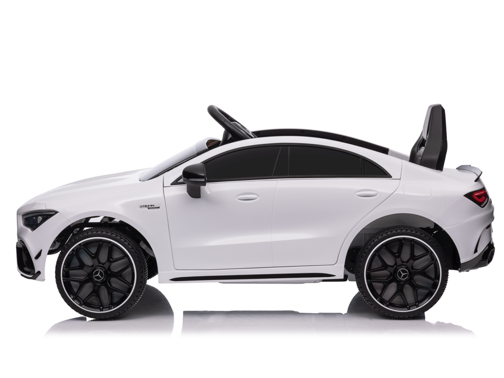 Mercedes Cla 45 S Amg Elektrische Kinderauto 12 Volt Elektrische Kinderauto Met Rubberen Banden, Leder Zitje En Meer!