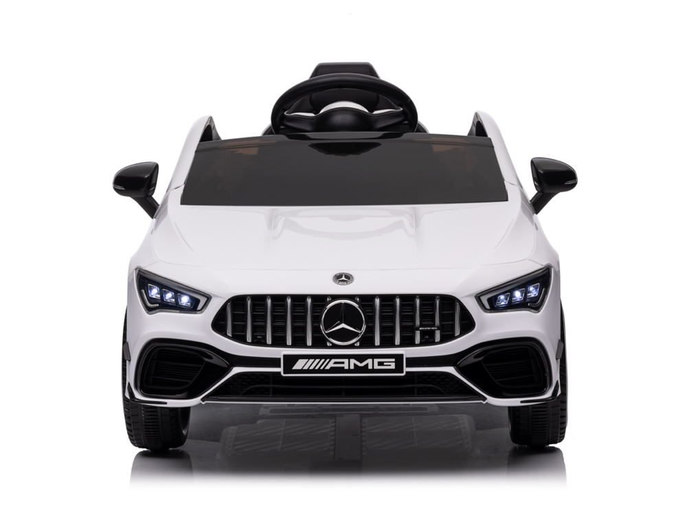 Mercedes Cla 45 S Amg Elektrische Kinderauto 12 Volt Elektrische Kinderauto Met Rubberen Banden, Leder Zitje En Meer!