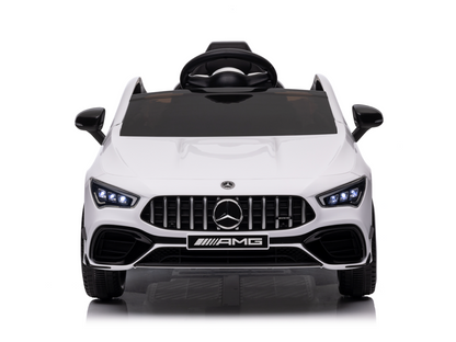 Mercedes Cla 45 S Amg Elektrische Kinderauto 12 Volt Elektrische Kinderauto Met Rubberen Banden, Leder Zitje En Meer!
