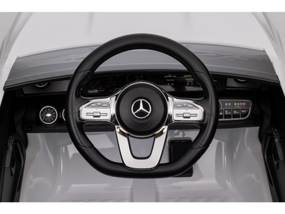 Mercedes Cla 45 S Amg Elektrische Kinderauto 12 Volt Elektrische Kinderauto Met Rubberen Banden, Leder Zitje En Meer!