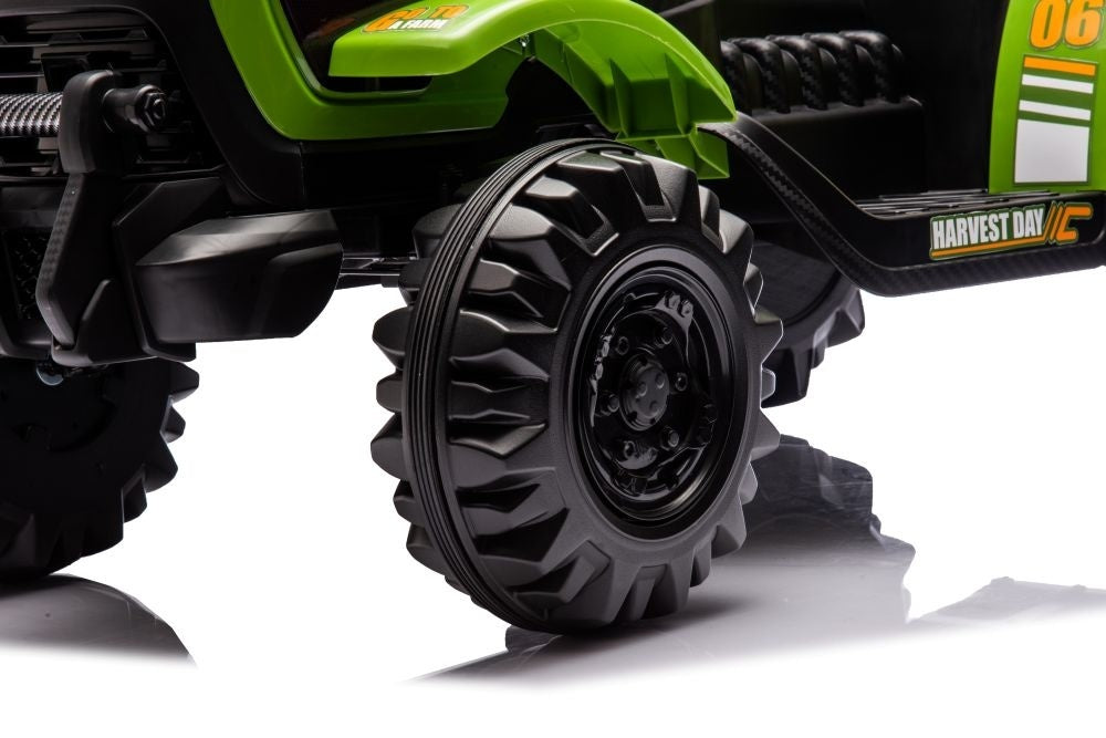Elektrische Tractor Met Aanhangwagen, 12 Volt, Muziek Module, Bluetooth