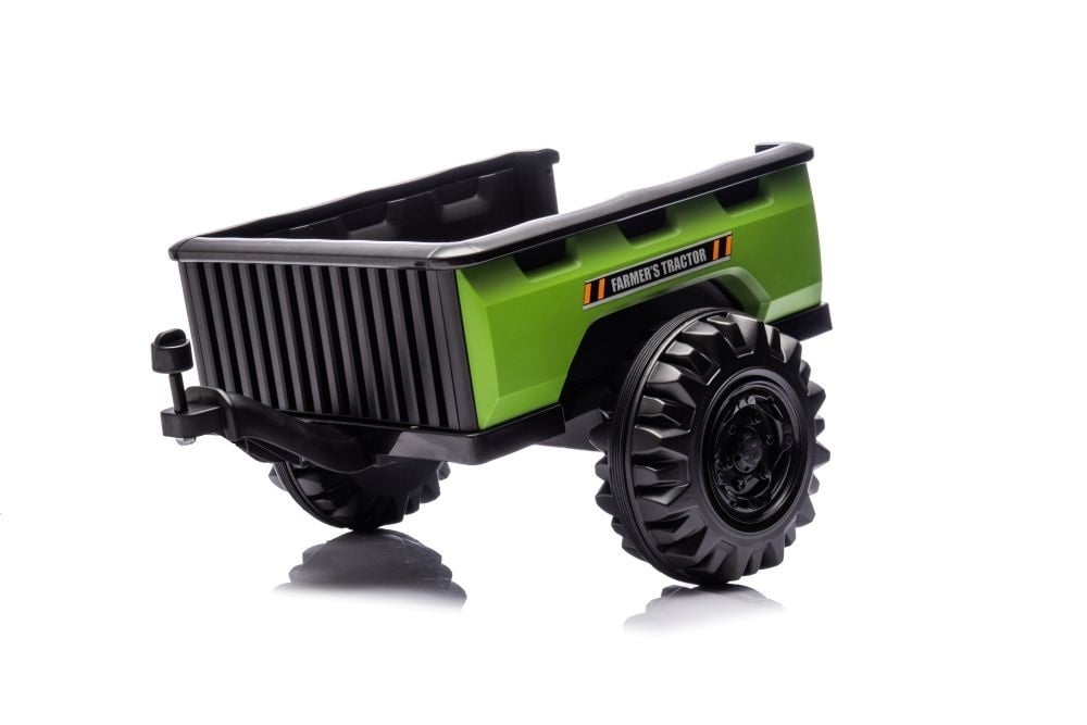 Elektrische Tractor Met Aanhangwagen, 12 Volt, Muziek Module, Bluetooth